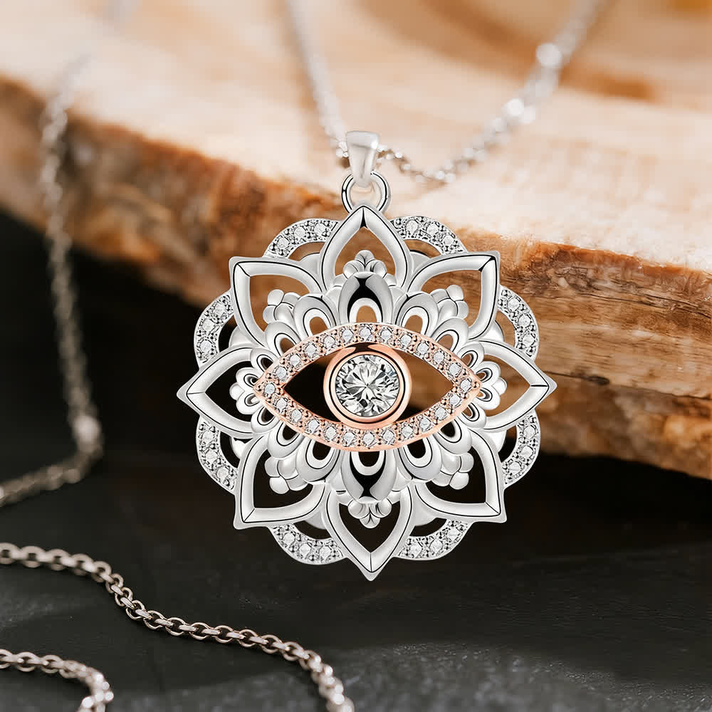 FREE Today: Guardian of Light and Serenity – Evil Eye Lotus Necklace