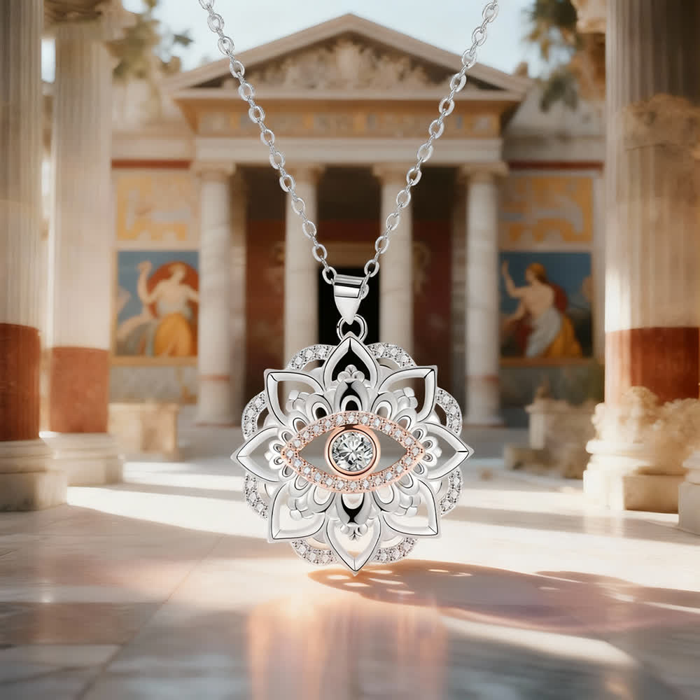 FREE Today: Guardian of Light and Serenity – Evil Eye Lotus Necklace