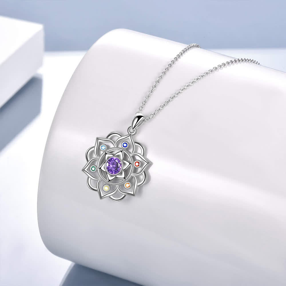 FREE Today: Energy in Bloom - Lotus Chakra Pendant Necklace