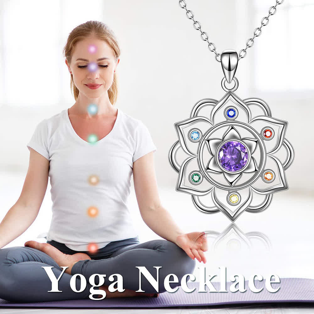 FREE Today: Energy in Bloom - Lotus Chakra Pendant Necklace