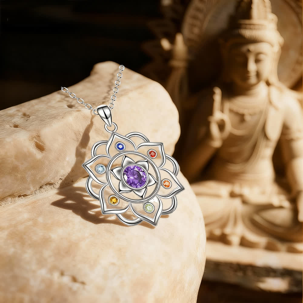 FREE Today: Energy in Bloom - Lotus Chakra Pendant Necklace