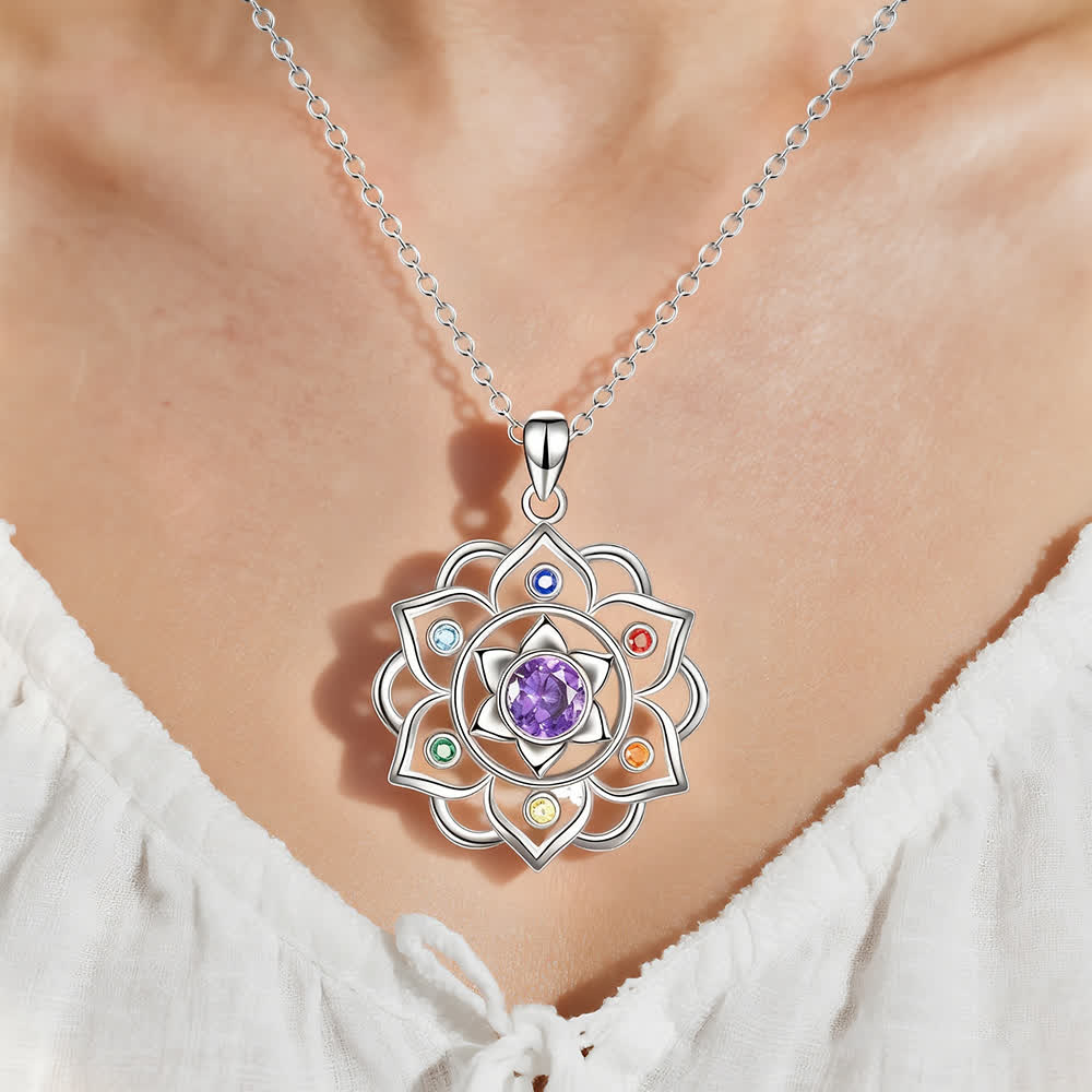 FREE Today: Energy in Bloom - Lotus Chakra Pendant Necklace