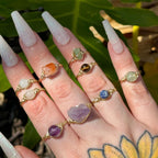 FREE Today: Natural Crystal Stone Elegant Women´s Rings