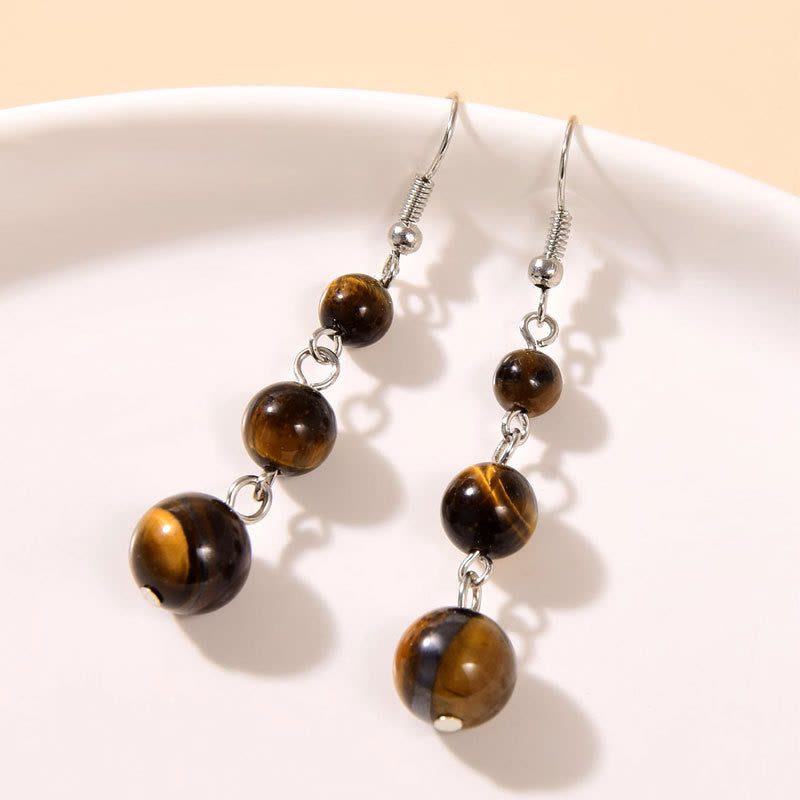 FREE Today:Tiger Eye Tassel Beaded Earrings