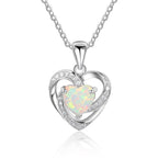 FREE Today: "Eternity Unlimited" Opal Heart Necklace