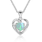 FREE Today: "Eternity Unlimited" Opal Heart Necklace