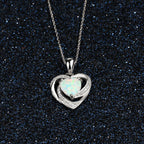 FREE Today: "Eternity Unlimited" Opal Heart Necklace