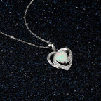 FREE Today: "Eternity Unlimited" Opal Heart Necklace