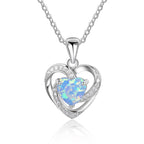 FREE Today: "Eternity Unlimited" Opal Heart Necklace