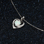 FREE Today: "Eternity Unlimited" Opal Heart Necklace