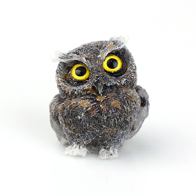 FREE Today: Wise Guardian Crystal Owl Figurine Gemstone Decoration
