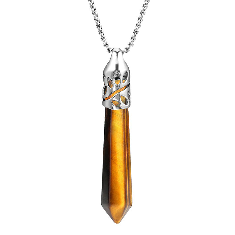 Crrystal Bullet Protection Gemstone Necklace
