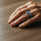 Vintage Golden Ocean Wavy Ring