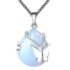Crystal Butterfly Wings Gemstone Necklace
