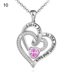 FREE Today: "I Love You to the Moon and Back" – Eternal Hearts Birthstone Necklace