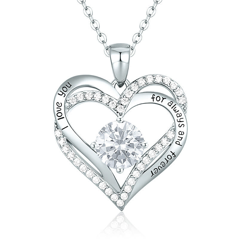 FREE Today: "I Love You Always and Forever" – Forever Love Birthstone Heart Necklace