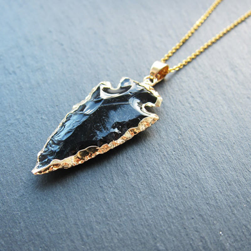 FREE Today:  Black Obsidian Arrowhead Necklace