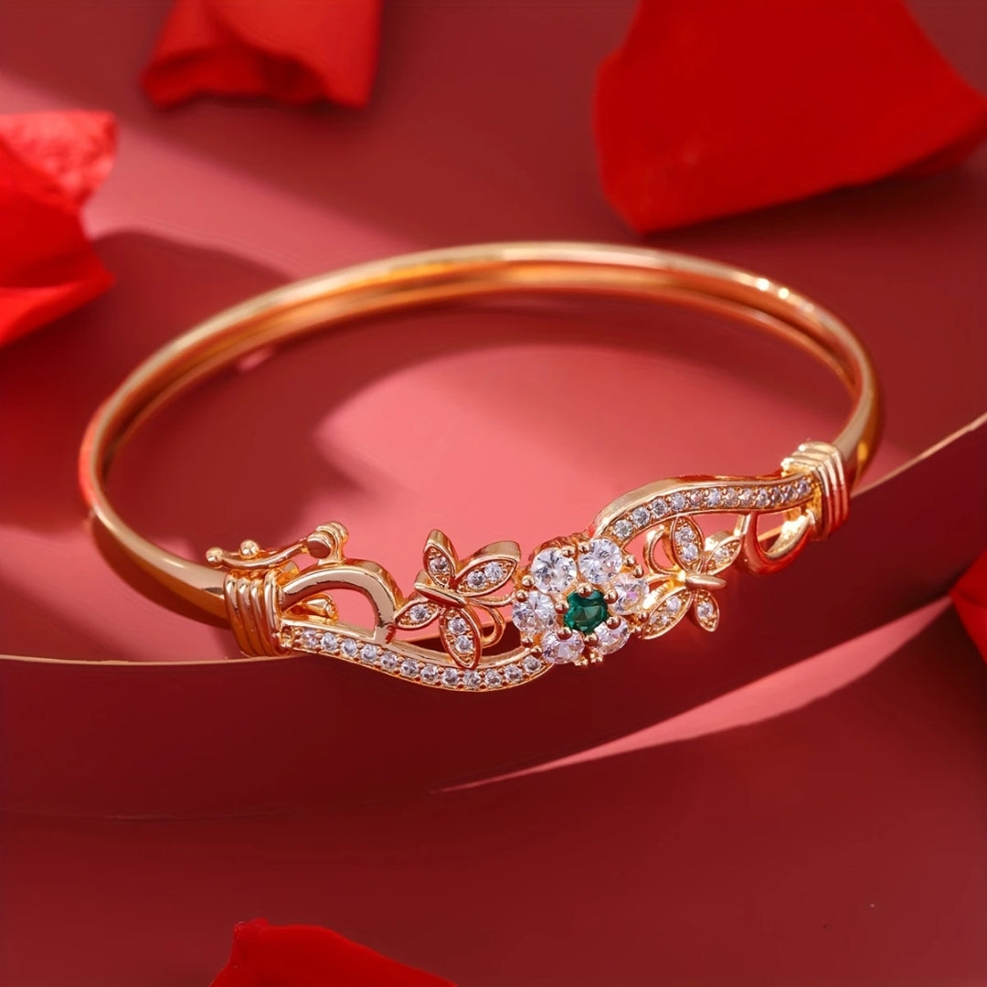 Green Bright Daisy Bracelet