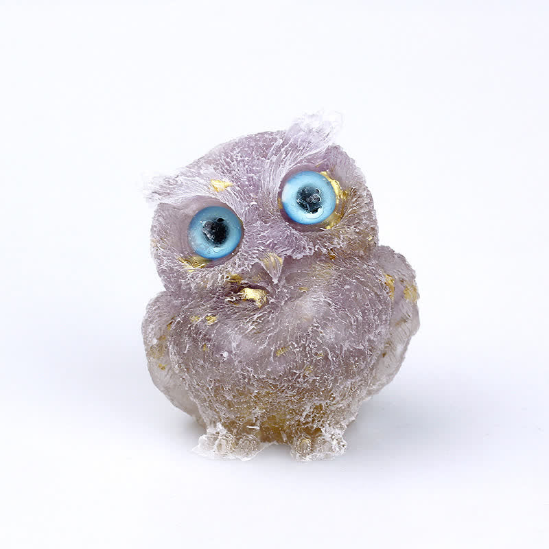 FREE Today: Natural Crystal Owl Healing Gemstone Decoration