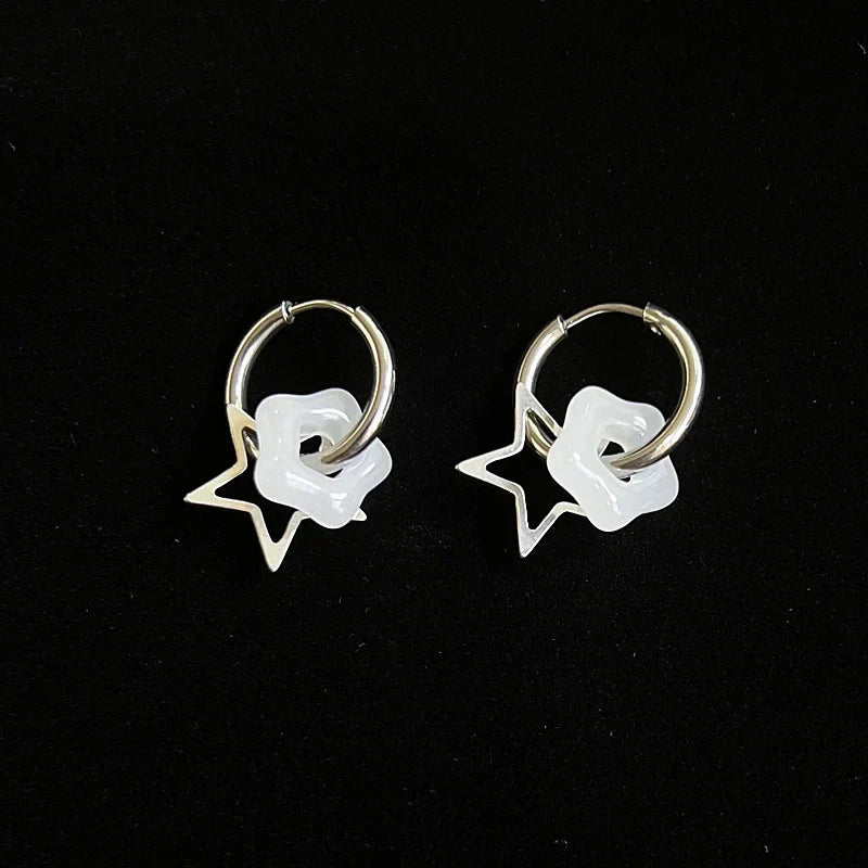 Pentagonal Star Earrings