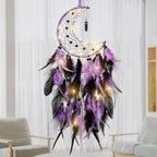 FREE Today: "Peace Energy" Amethyst & Obsidian Moon Feather Dream Catcher