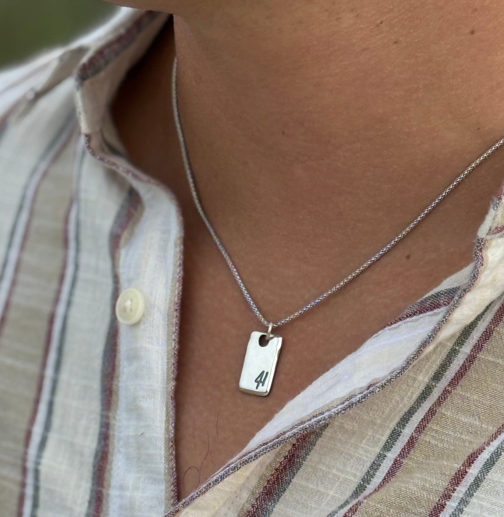 41 Tag Necklace (unisex)