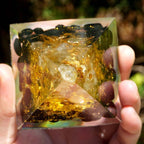 FREE Today: Golden Clarity-Citrine & Obsidian Tree of Life Pyramid