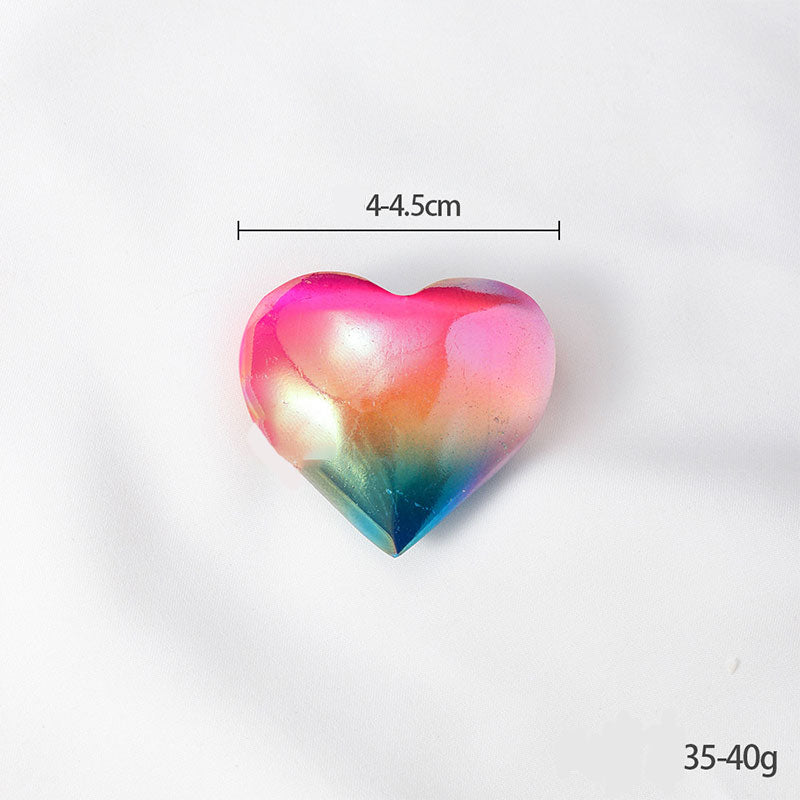 Fluorite Natural Crystal Hearts