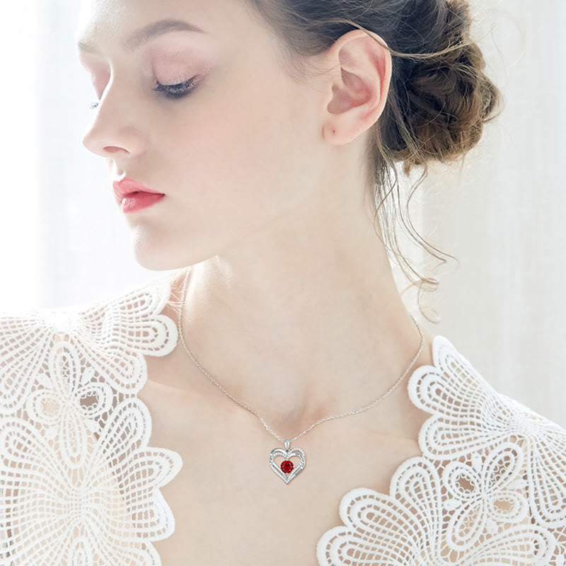 FREE Today: "I Love You Always and Forever" – Forever Love Birthstone Heart Necklace