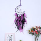 FREE Today: "Peace Energy" Amethyst & Obsidian Moon Feather Dream Catcher