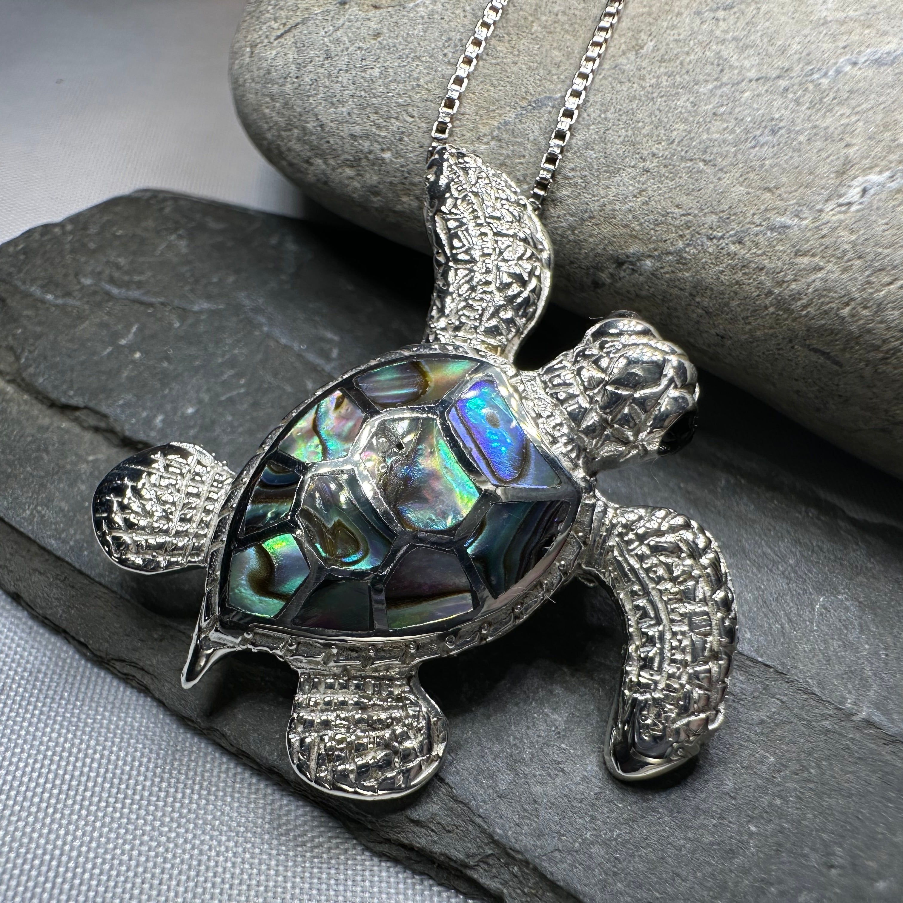 Abalone Turtle Necklace