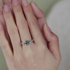 FREE Today: "Waterweed Dream" - S925 Silver Moss Agate Ring