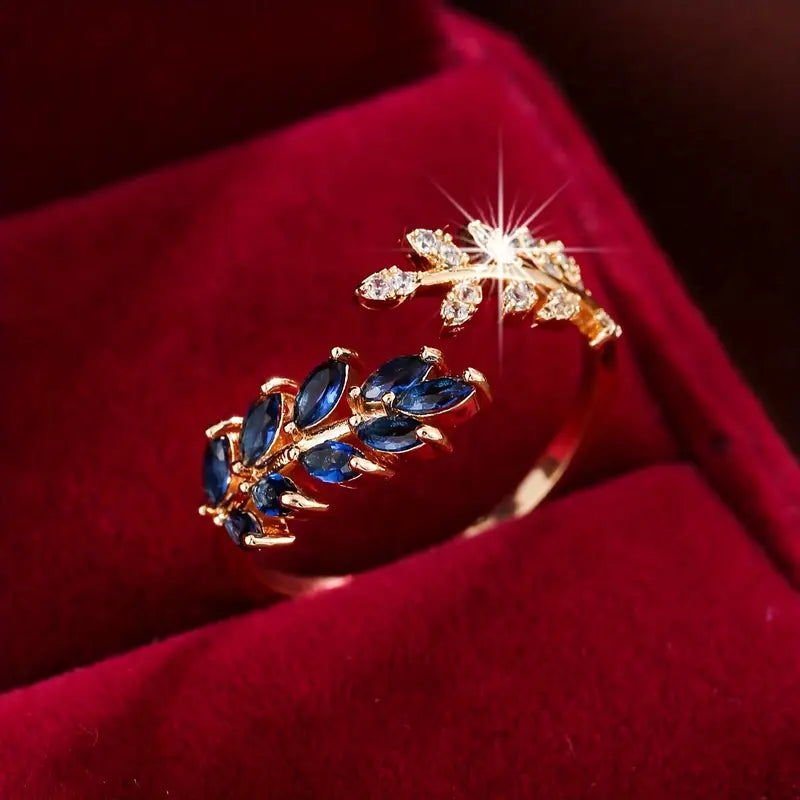 Vivara Blue Luxe Gold Ring