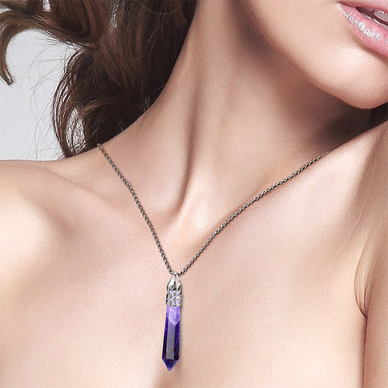 Crrystal Bullet Protection Gemstone Necklace