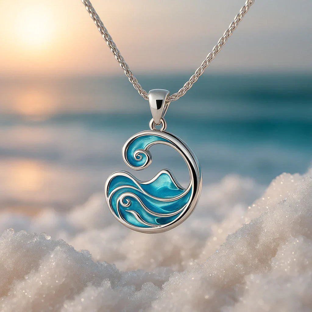 Blue Tide ExclusiveSilver Necklace