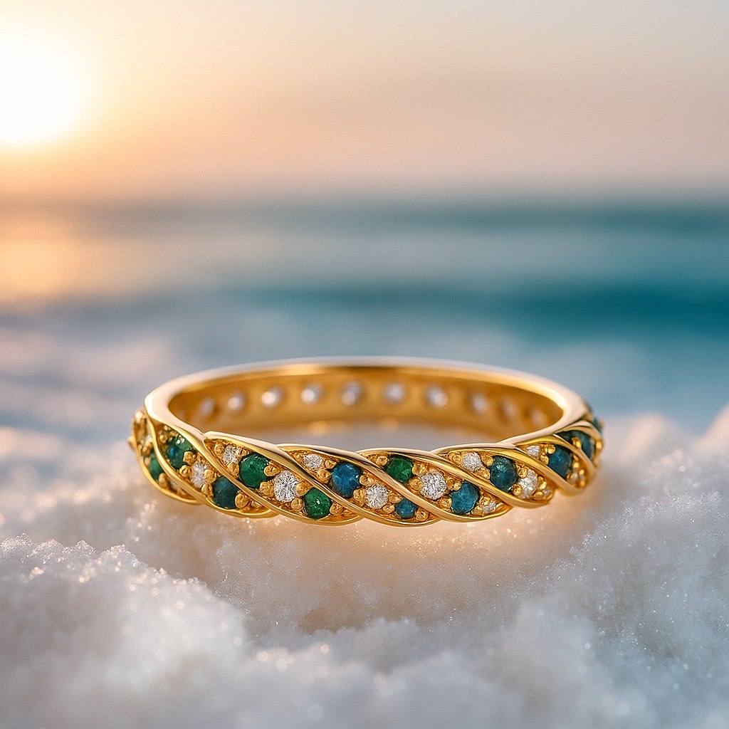 Amaya - Gold Ring with Quartz