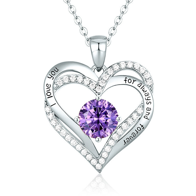 FREE Today: "I Love You Always and Forever" – Forever Love Birthstone Heart Necklace