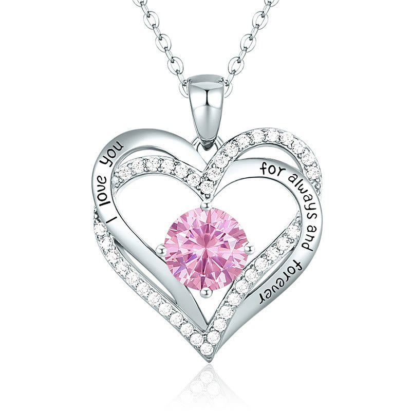 FREE Today: "I Love You Always and Forever" – Forever Love Birthstone Heart Necklace