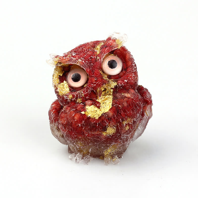 FREE Today: Wise Guardian Crystal Owl Figurine Gemstone Decoration