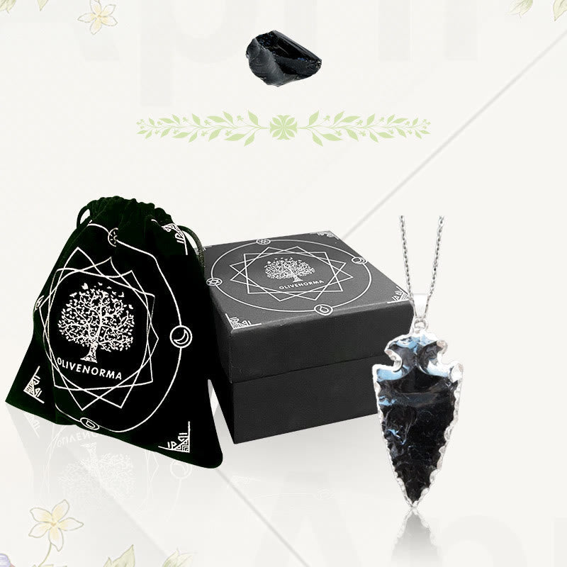 FREE Today:  Black Obsidian Arrowhead Necklace