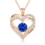 FREE Today: "I Love You Always and Forever" – Forever Love Birthstone Heart Necklace