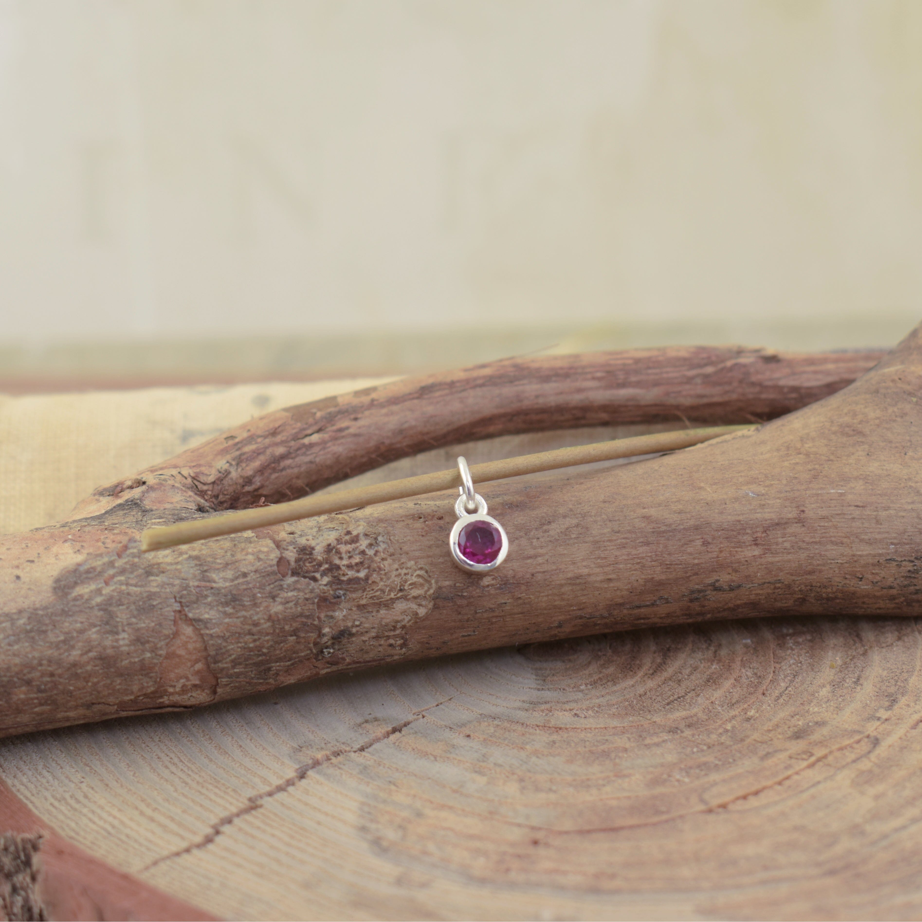 5mm Ruby-Rose Red Birthstone (July)