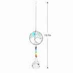 Colorful Tree of Life Crystal Wind Chime Suncatcher