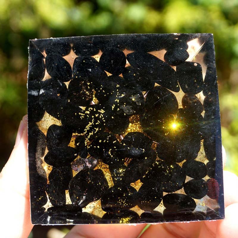 FREE Today: Golden Clarity-Citrine & Obsidian Tree of Life Pyramid