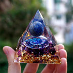 FREE Today: Celestial Gateway-Amethyst & Lapis Lazuli Sphere Orgone Pyramid