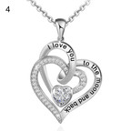 FREE Today: "I Love You to the Moon and Back" – Eternal Hearts Birthstone Necklace