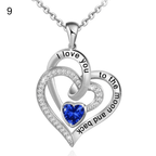 FREE Today: "I Love You to the Moon and Back" – Eternal Hearts Birthstone Necklace