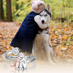 Adjustable Dog Ring in 925 Sterling Silver