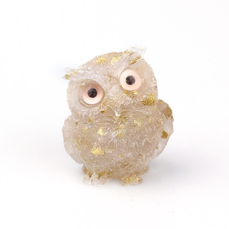 FREE Today: Wise Guardian Crystal Owl Figurine Gemstone Decoration