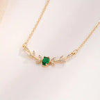 Amira's Elegance Green Necklace